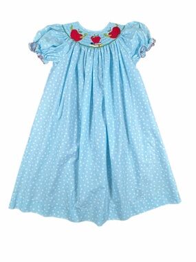 BE MINE School Days Smocked Bishop Dress - 5